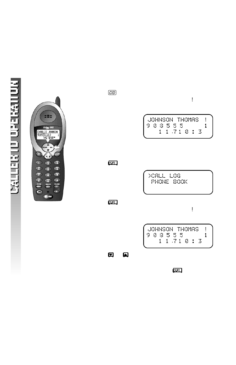 S t o re a call record in phone book | AT&T 2320 User Manual | Page 41 / 52