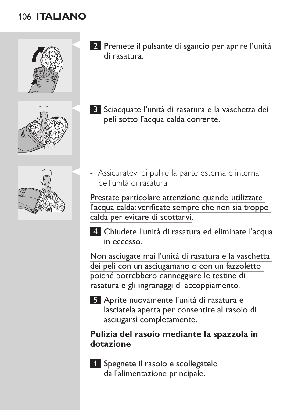 Philips Rasoir électrique User Manual | Page 104 / 180