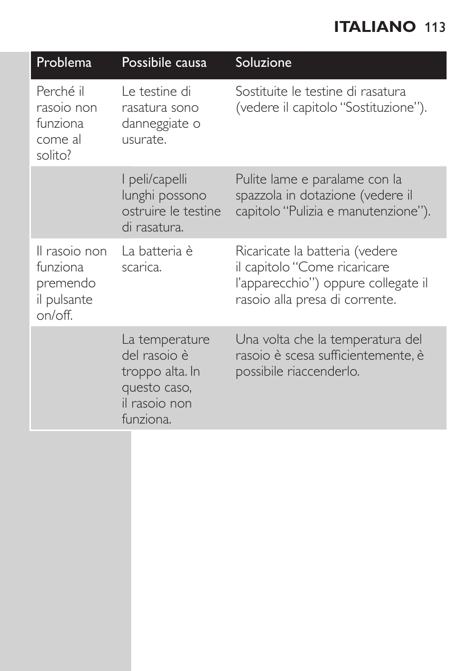 Philips Rasoir électrique User Manual | Page 111 / 180