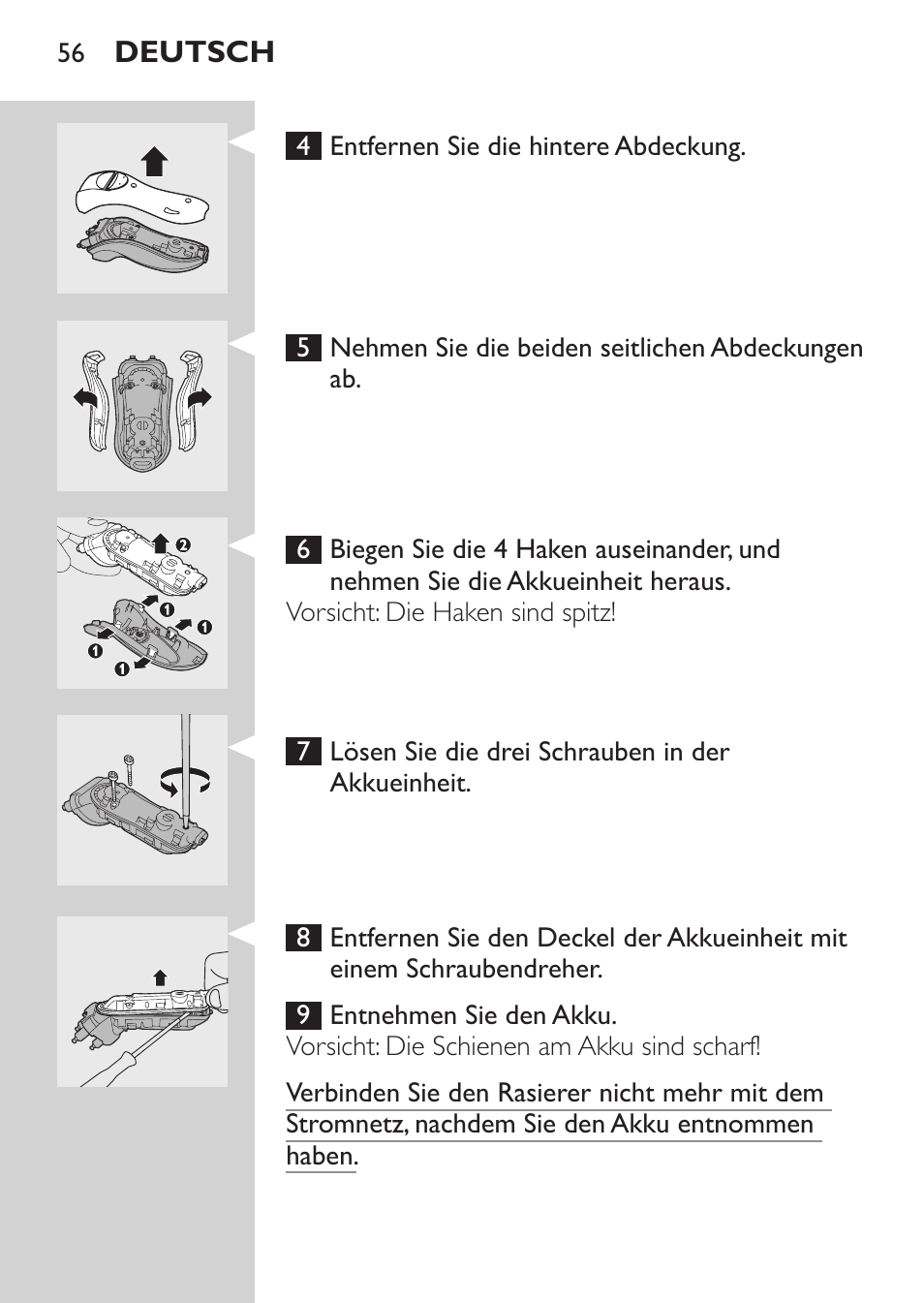 Philips Rasoir électrique User Manual | Page 54 / 180