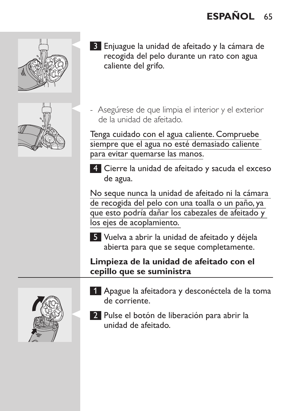 Philips Rasoir électrique User Manual | Page 63 / 180
