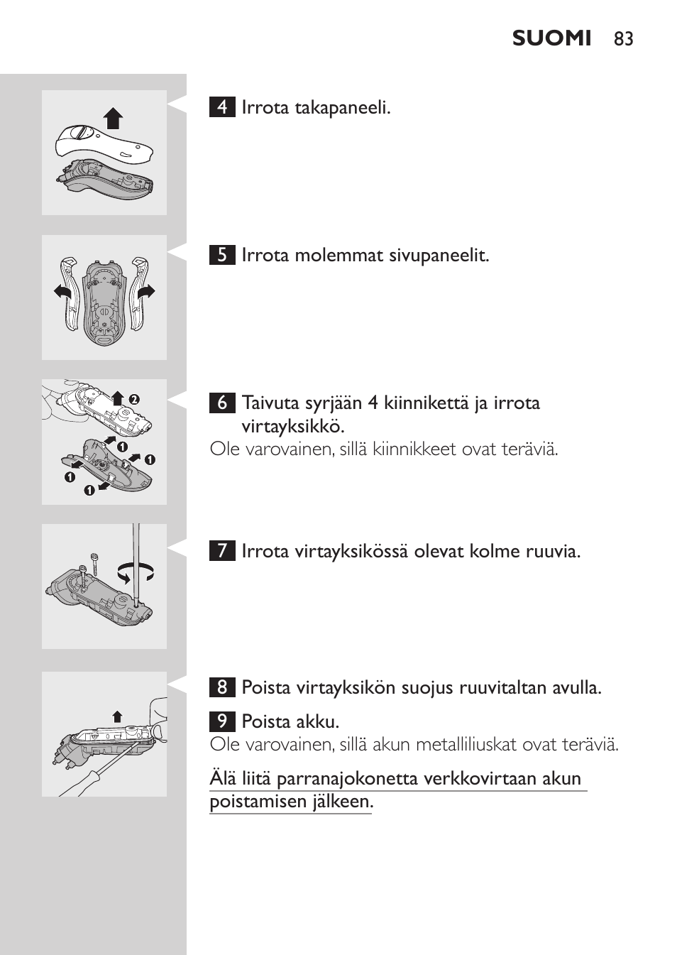 Philips Rasoir électrique User Manual | Page 81 / 180