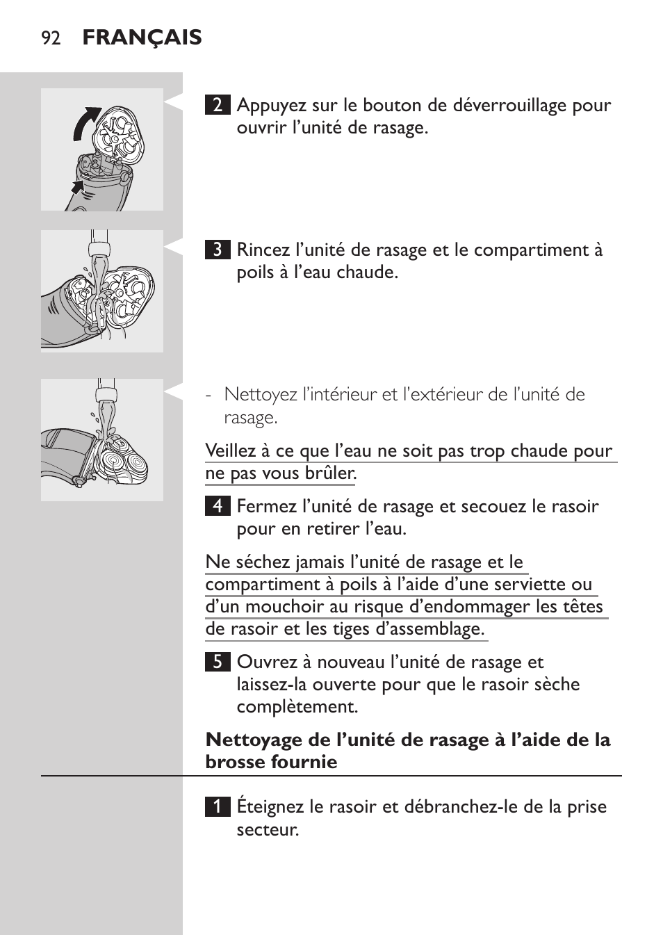 Philips Rasoir électrique User Manual | Page 90 / 180