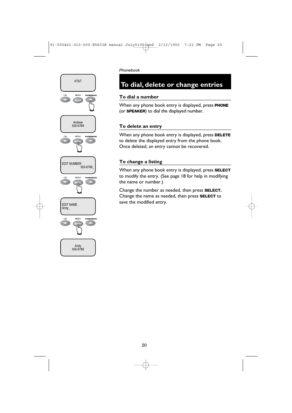 AT&T E5600 User Manual | Page 22 / 32