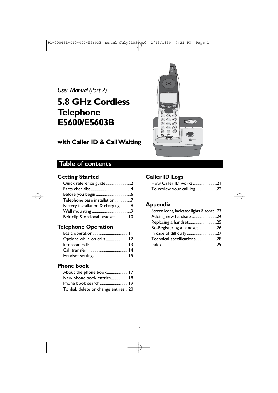 AT&T E5600 User Manual | Page 3 / 32