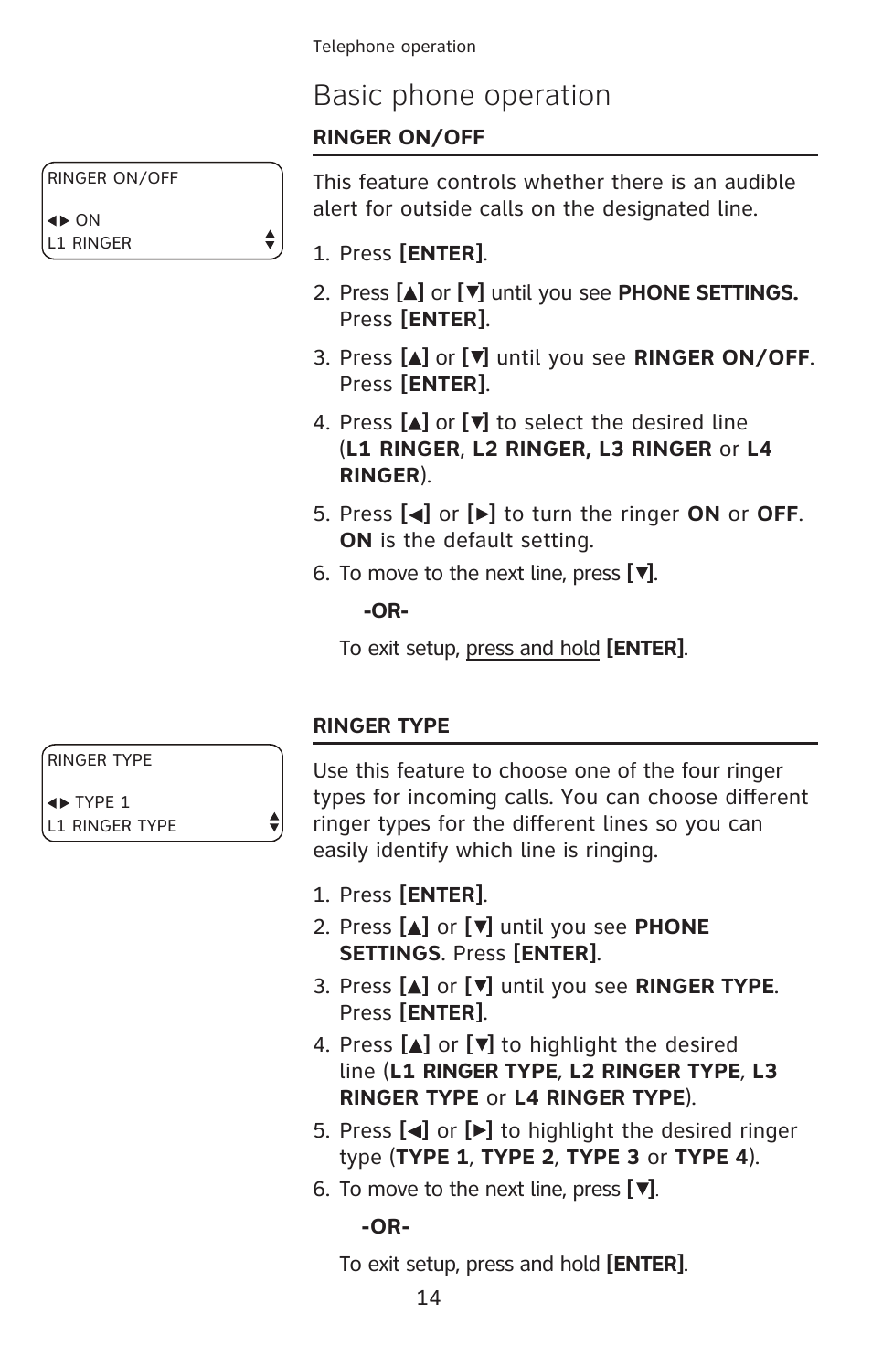 Basic phone operation | AT&T 1040 User Manual | Page 20 / 74