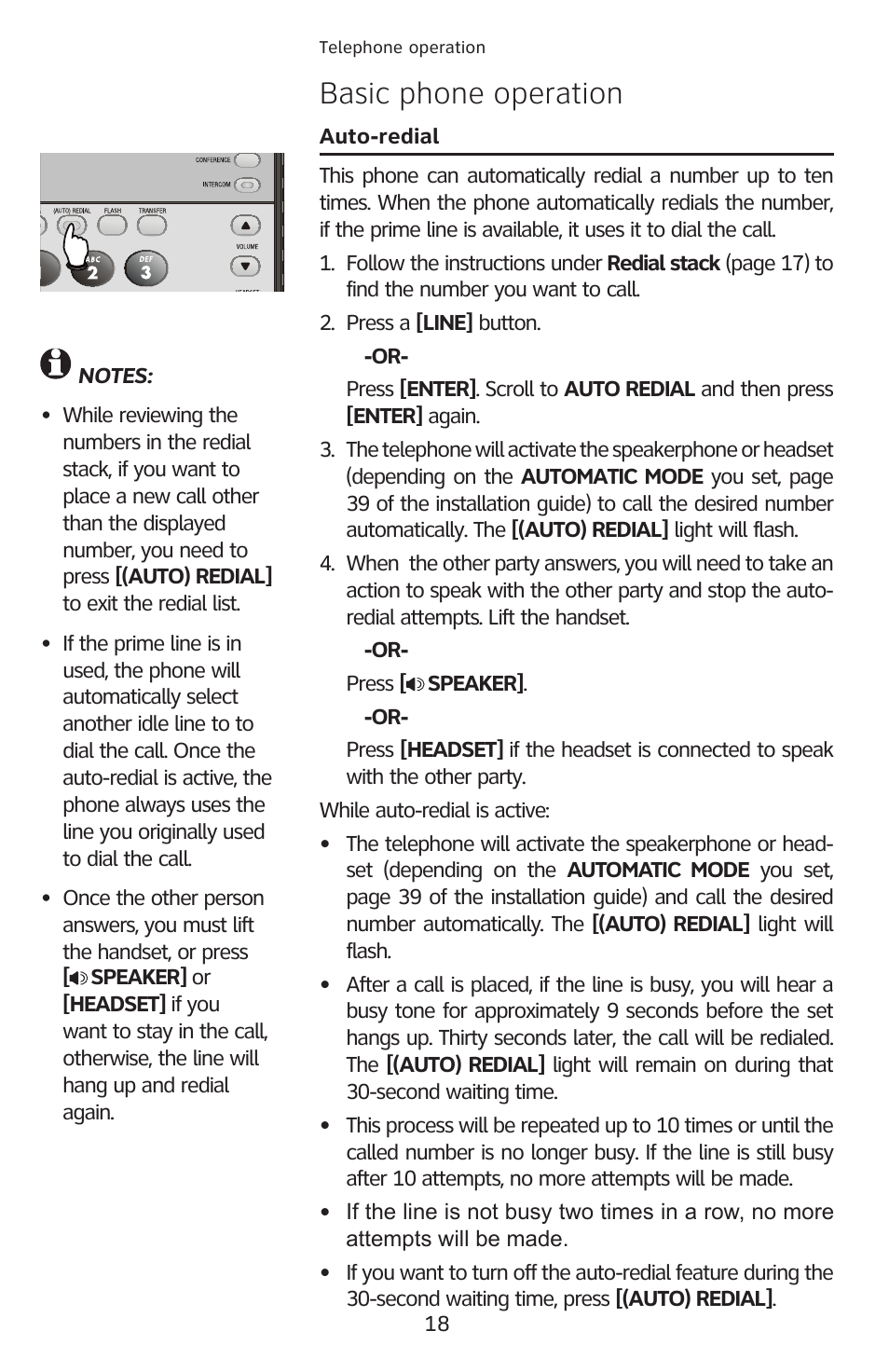 Basic phone operation | AT&T 1040 User Manual | Page 24 / 74