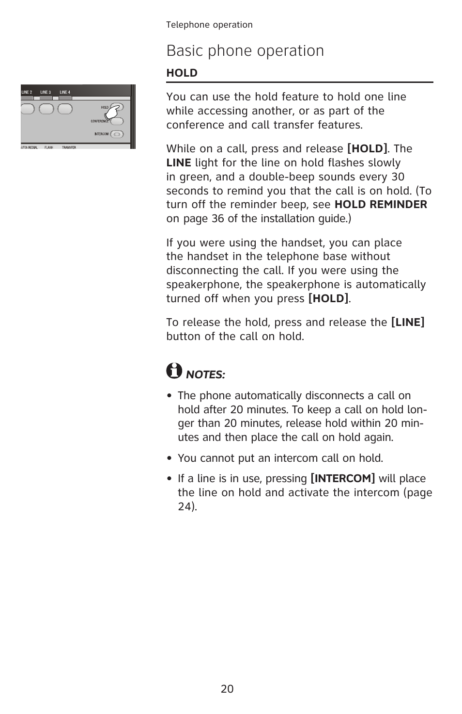 Basic phone operation | AT&T 1040 User Manual | Page 26 / 74