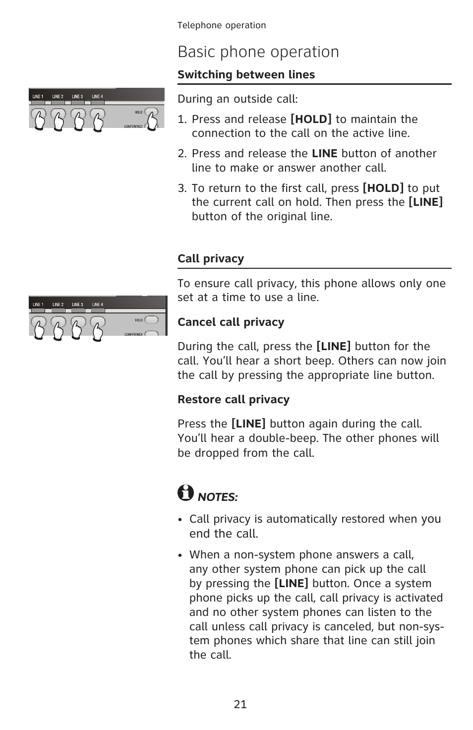 Basic phone operation | AT&T 1040 User Manual | Page 27 / 74