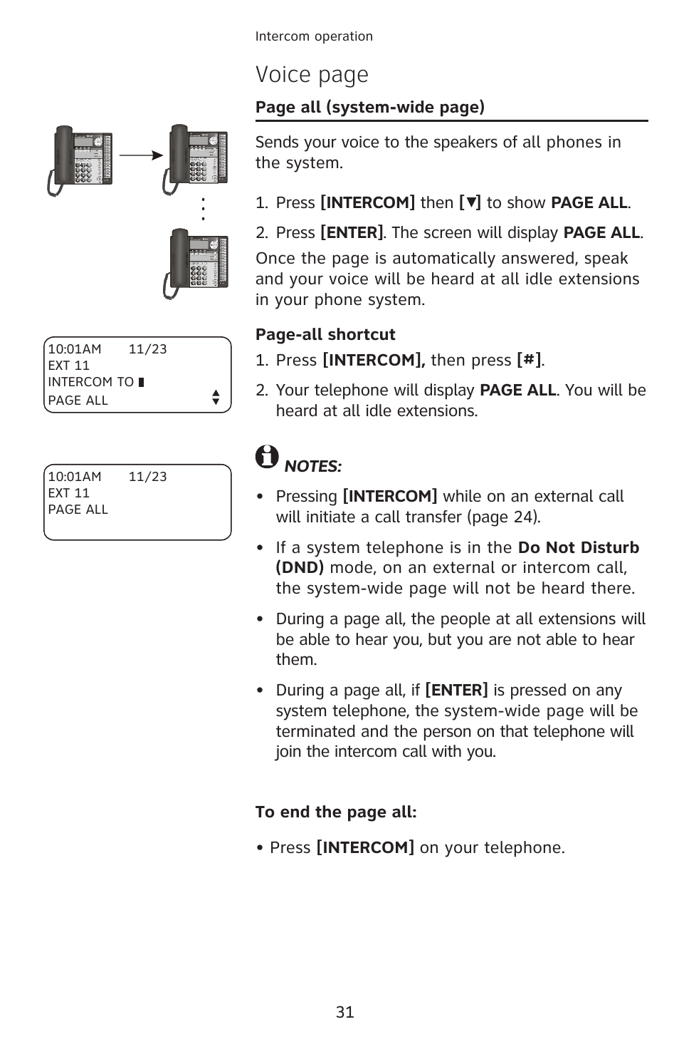 Voice page | AT&T 1040 User Manual | Page 37 / 74