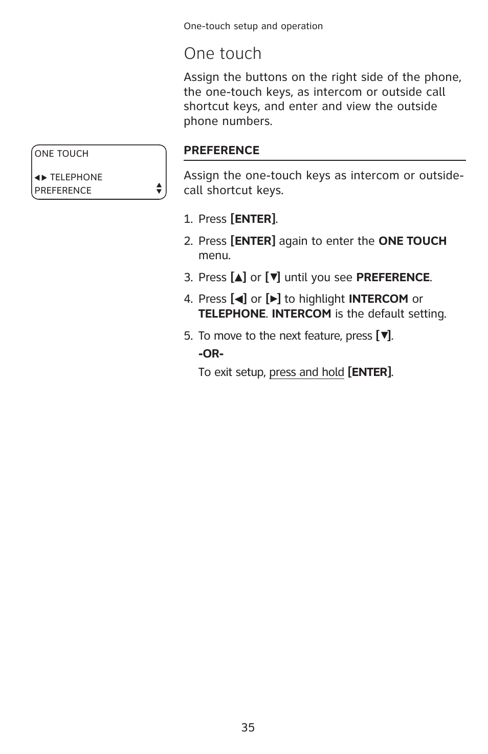One touch | AT&T 1040 User Manual | Page 41 / 74