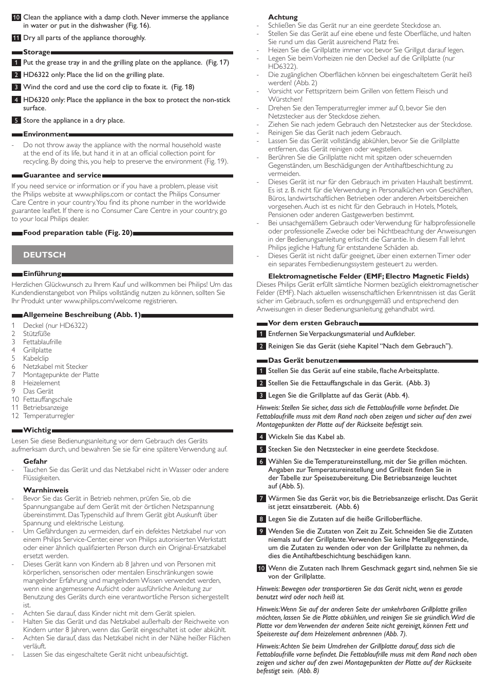 Philips Daily Collection Gril de table User Manual | Page 3 / 8