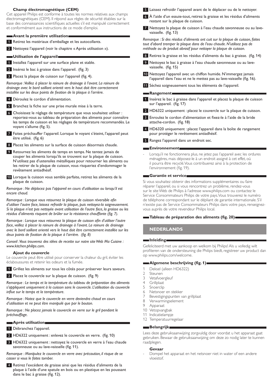 Philips Daily Collection Gril de table User Manual | Page 5 / 8