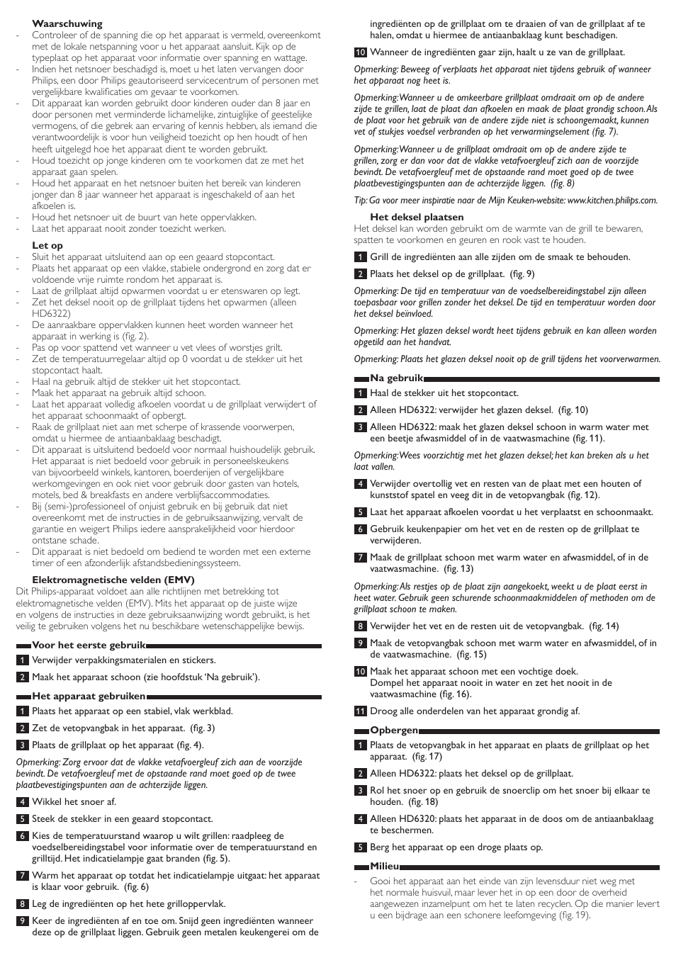 Philips Daily Collection Gril de table User Manual | Page 6 / 8