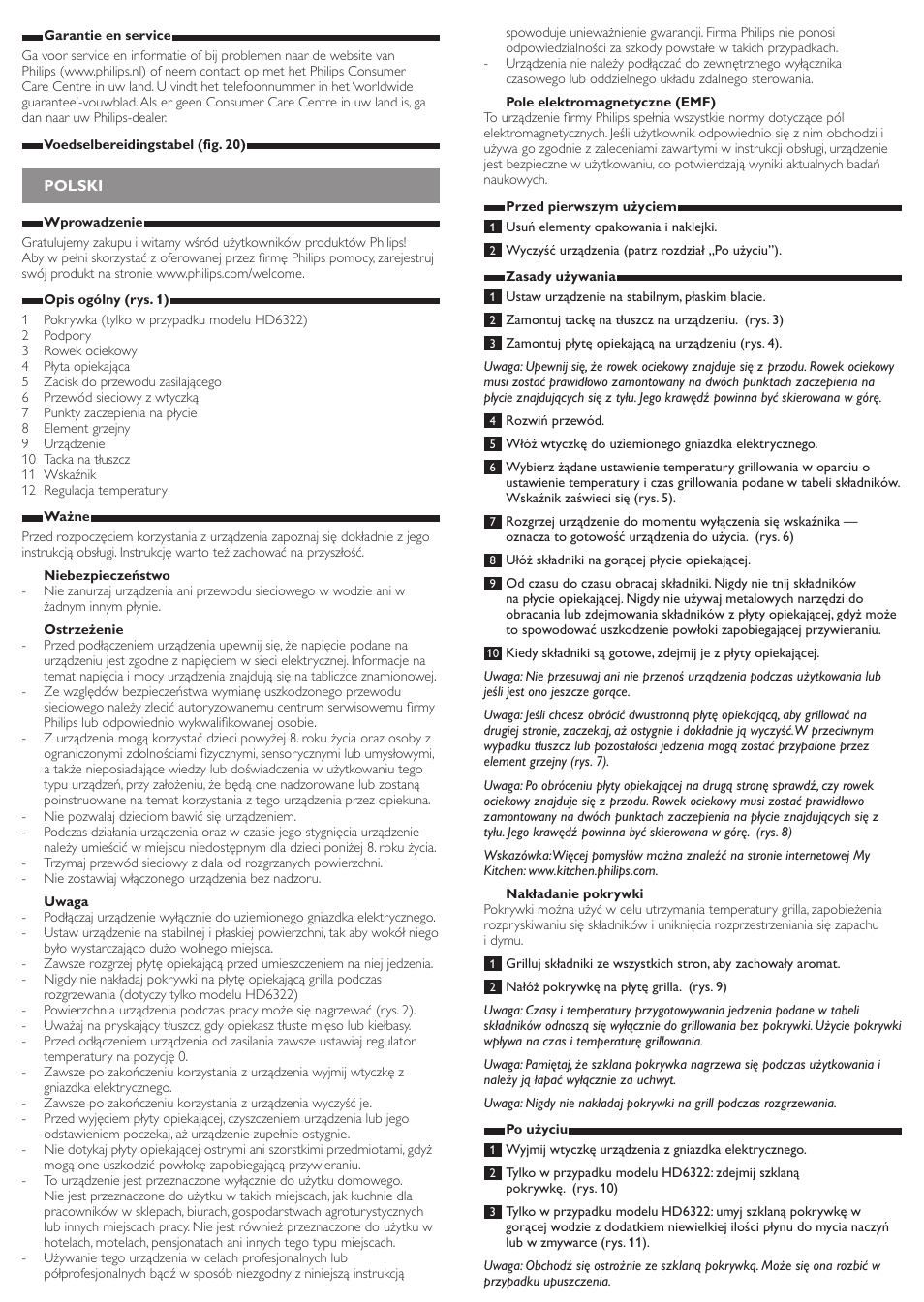 Philips Daily Collection Gril de table User Manual | Page 7 / 8