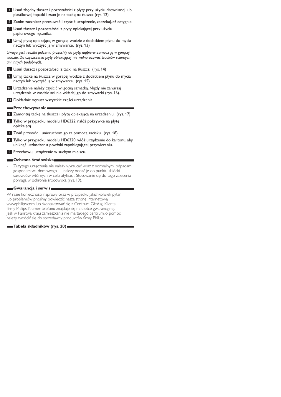 Philips Daily Collection Gril de table User Manual | Page 8 / 8