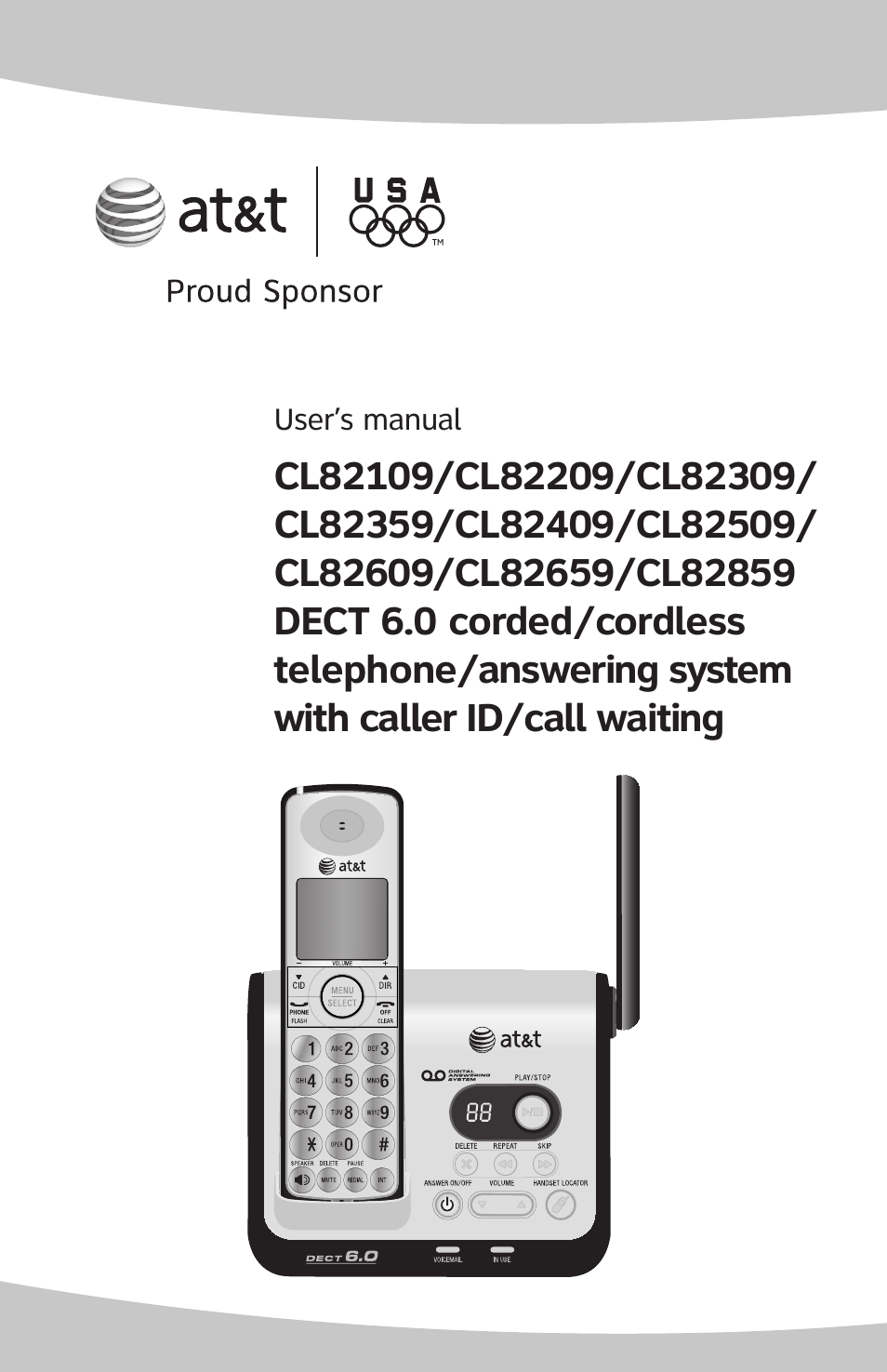 AT&T CL82659 User Manual | 77 pages