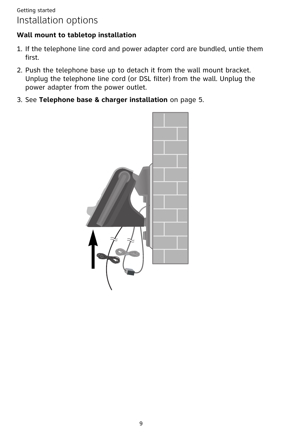 Installation options | AT&T CL82659 User Manual | Page 14 / 77