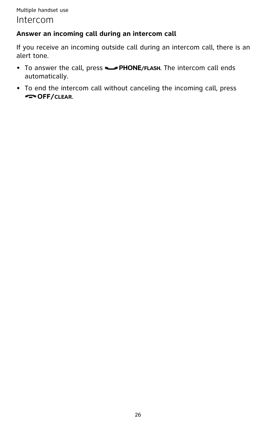 Intercom | AT&T CL82659 User Manual | Page 31 / 77