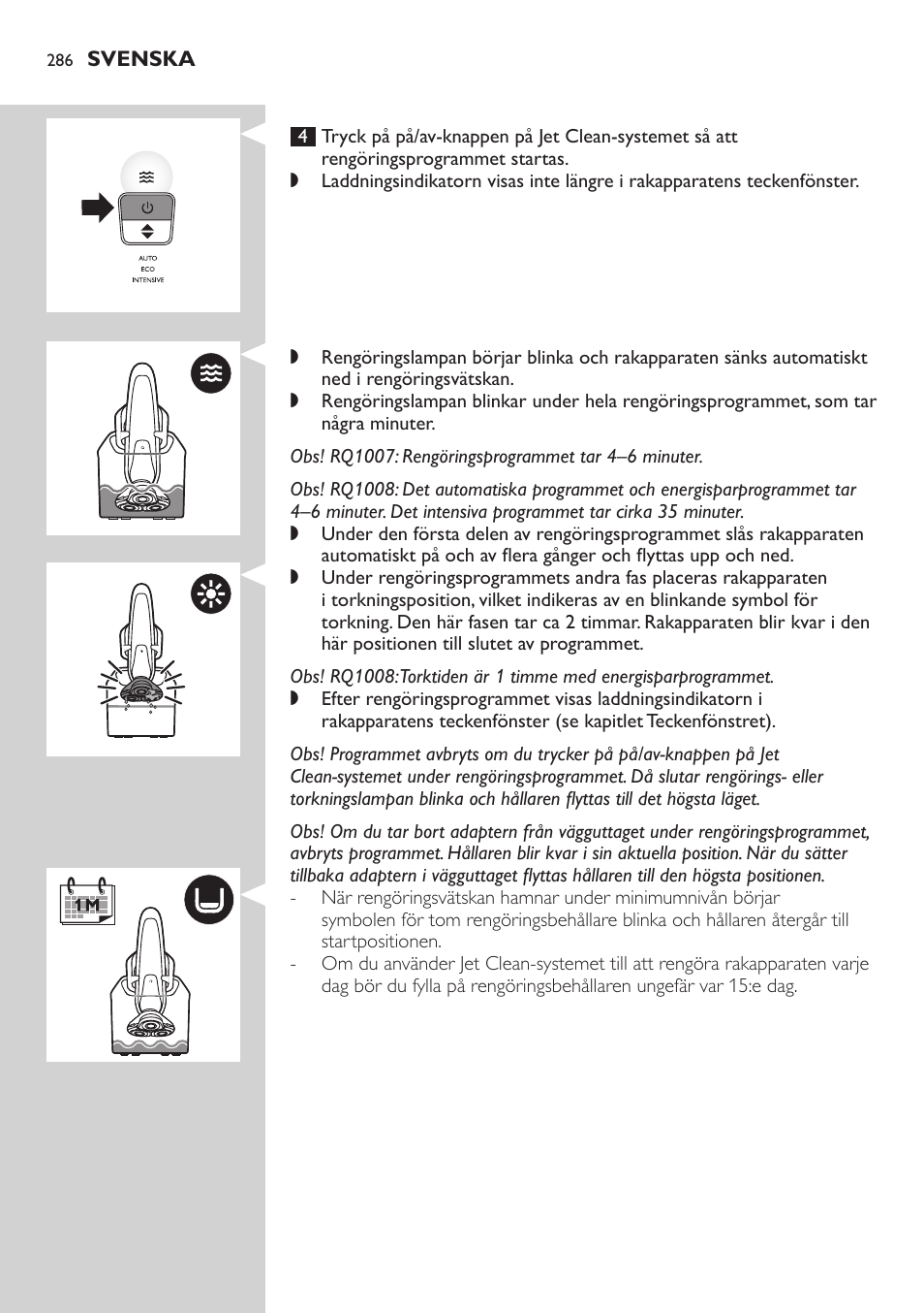 Philips SHAVER Series 9000 SensoTouch Rasoir électrique 100 % étanche User Manual | Page 286 / 320