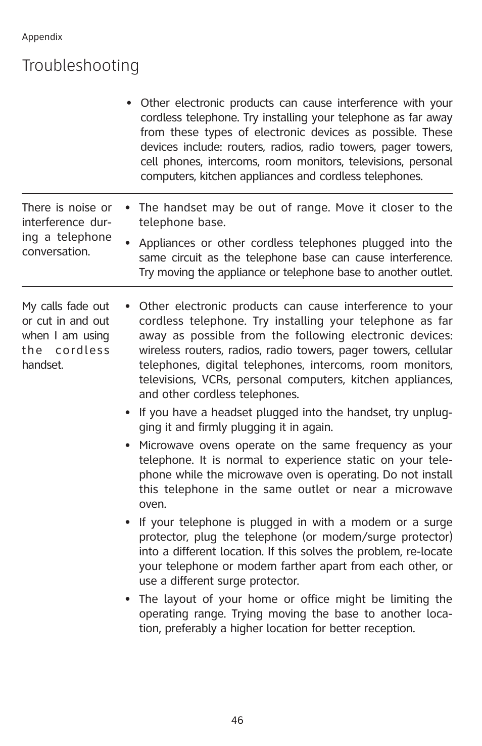 Troubleshooting | AT&T E2811 User Manual | Page 49 / 65