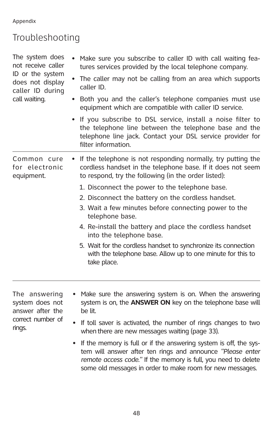 Troubleshooting | AT&T E2811 User Manual | Page 51 / 65