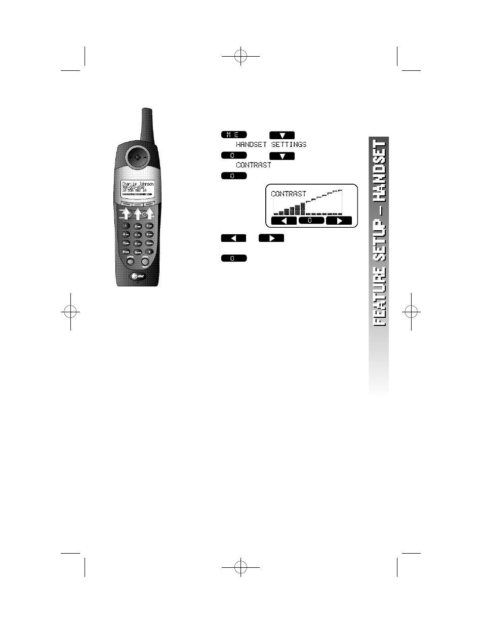 Set contrast | AT&T 5845 User Manual | Page 21 / 78