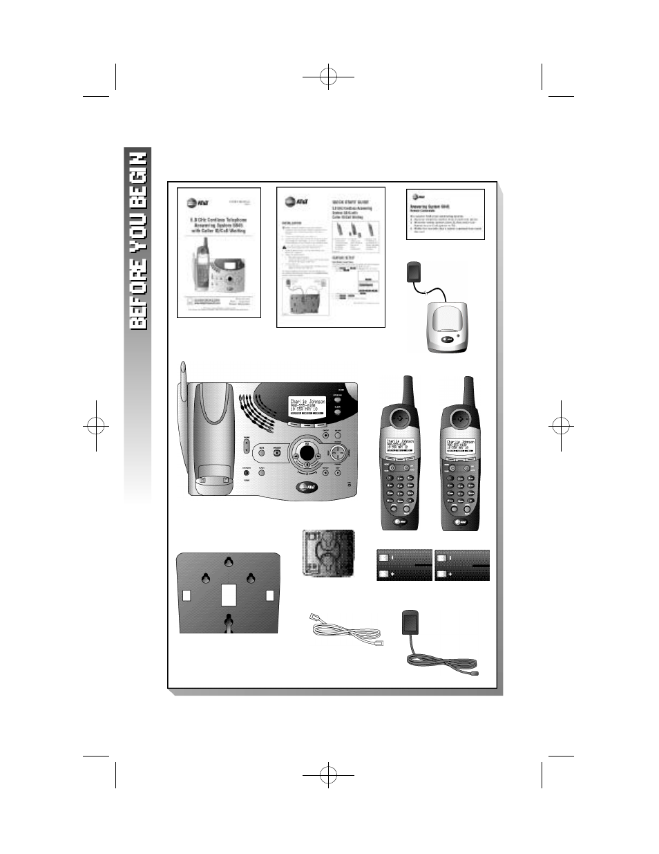 Before you begin, P a rts list | AT&T 5845 User Manual | Page 4 / 78