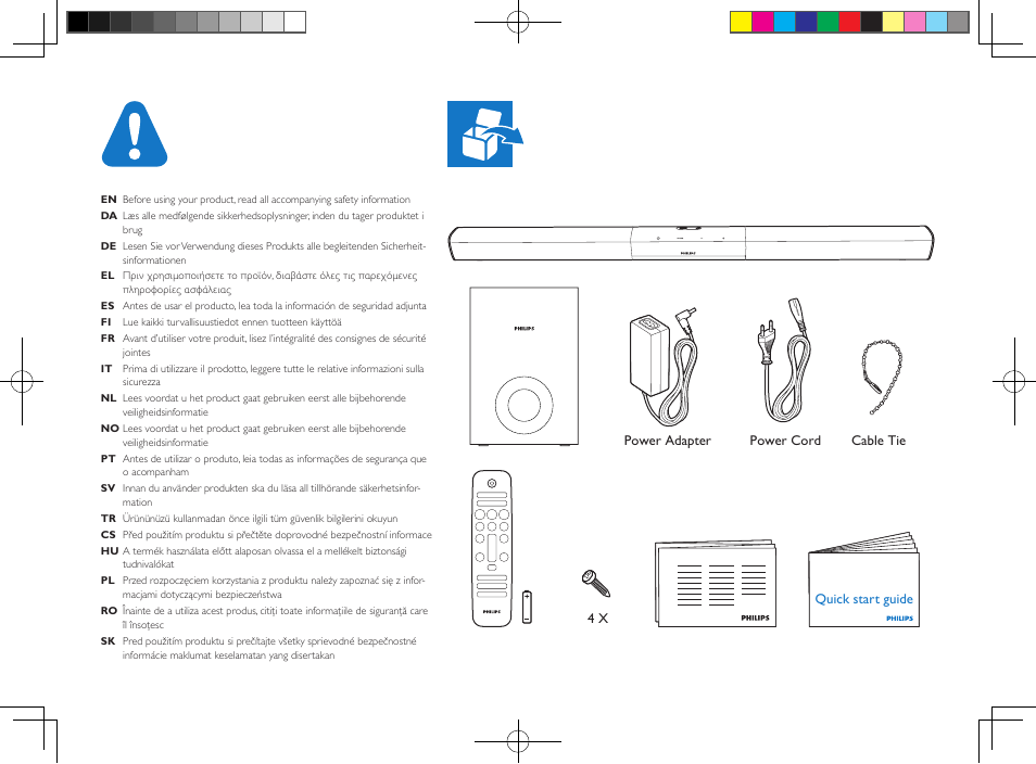 Philips Barre de son User Manual | Page 2 / 16