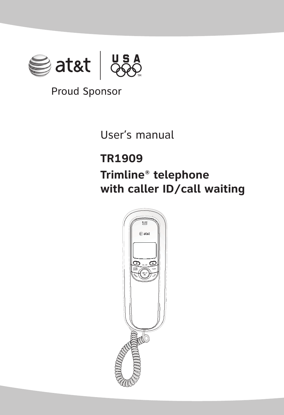 AT&T TRIMLINE TR1909 User Manual | 43 pages