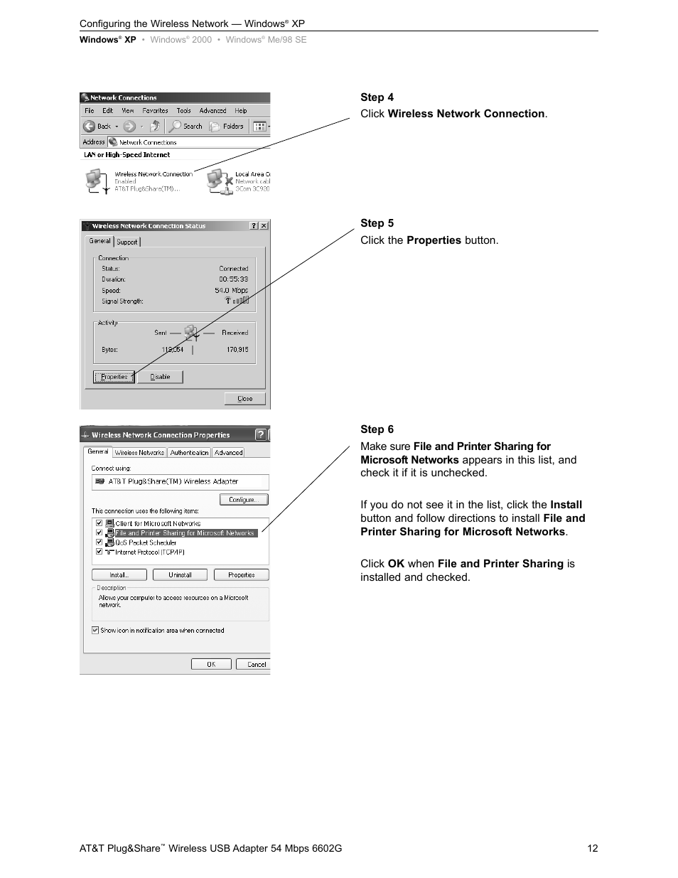 AT&T PLUG&SHARE 6602G User Manual | Page 12 / 38