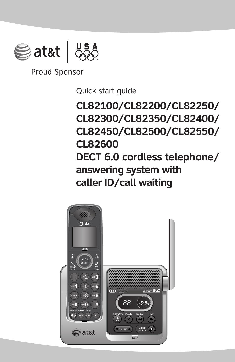 AT&T CL82400 User Manual | 10 pages