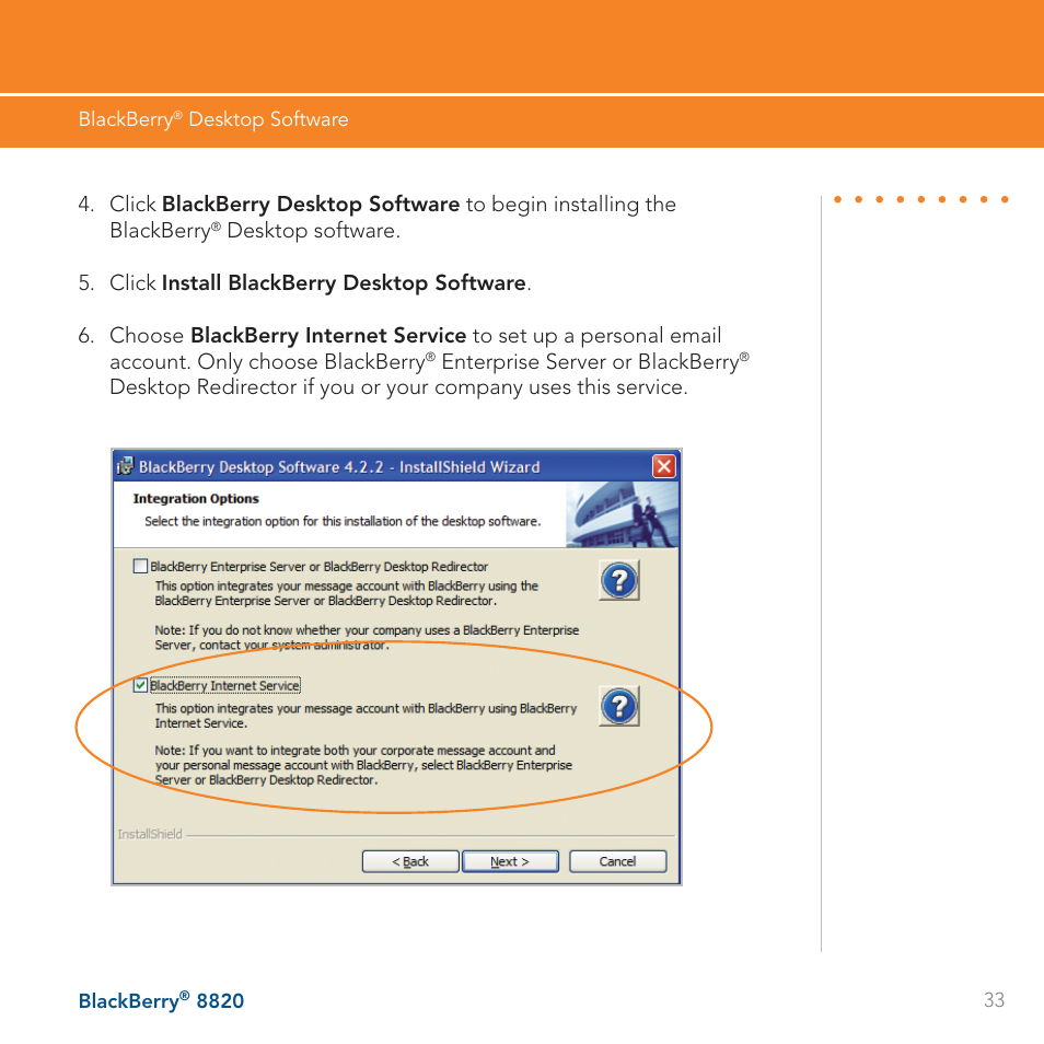 AT&T BLACKBERRY 8820 User Manual | Page 33 / 58