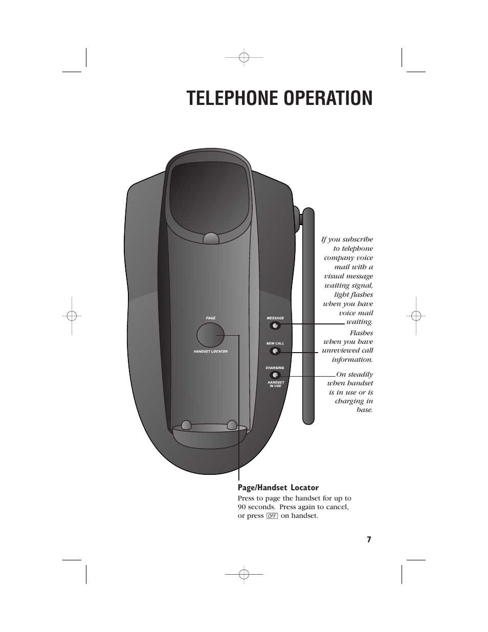 Telephone operation | AT&T 9345 User Manual | Page 10 / 23