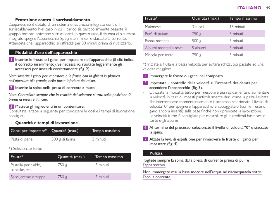 Внимание | Philips Robust Collection Batteur User Manual | Page 19 / 24