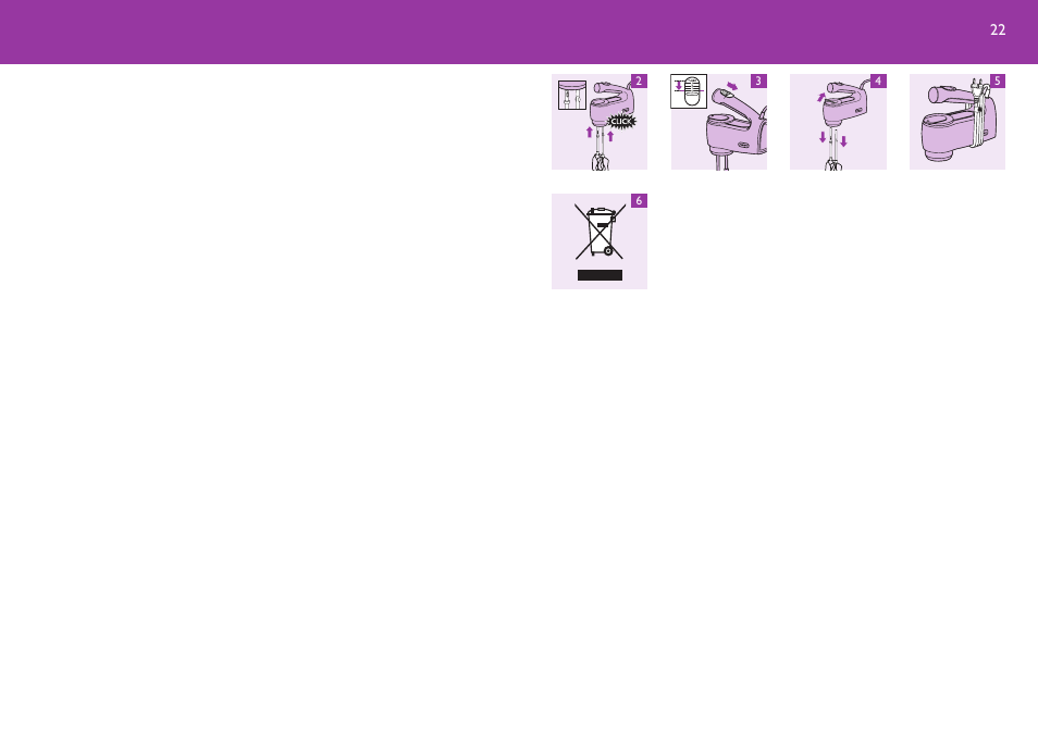 Philips Robust Collection Batteur User Manual | Page 22 / 24