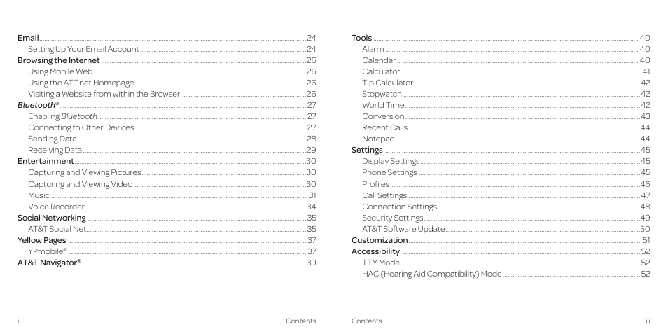 AT&T Z431 User Manual | Page 3 / 40
