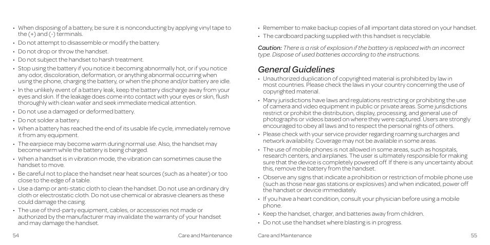 General guidelines | AT&T Z431 User Manual | Page 31 / 40