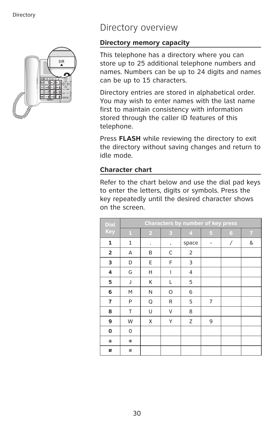 Directory overview | AT&T CL4939 User Manual | Page 36 / 77