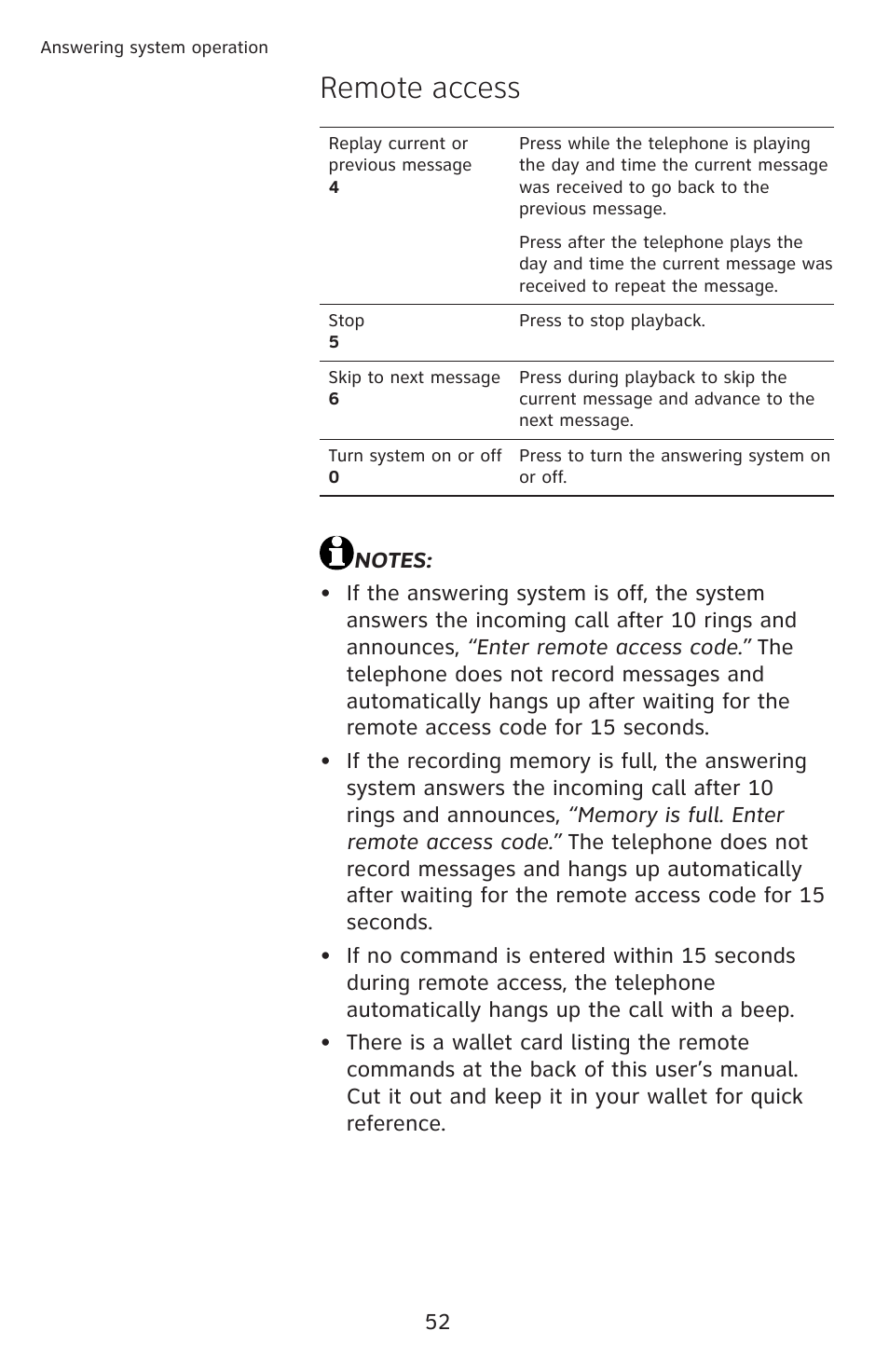 Remote access | AT&T CL4939 User Manual | Page 58 / 77