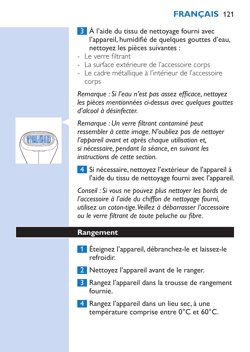 Philips Lumea Épilateur à lumière intense pulsée User Manual | Page 121 / 134