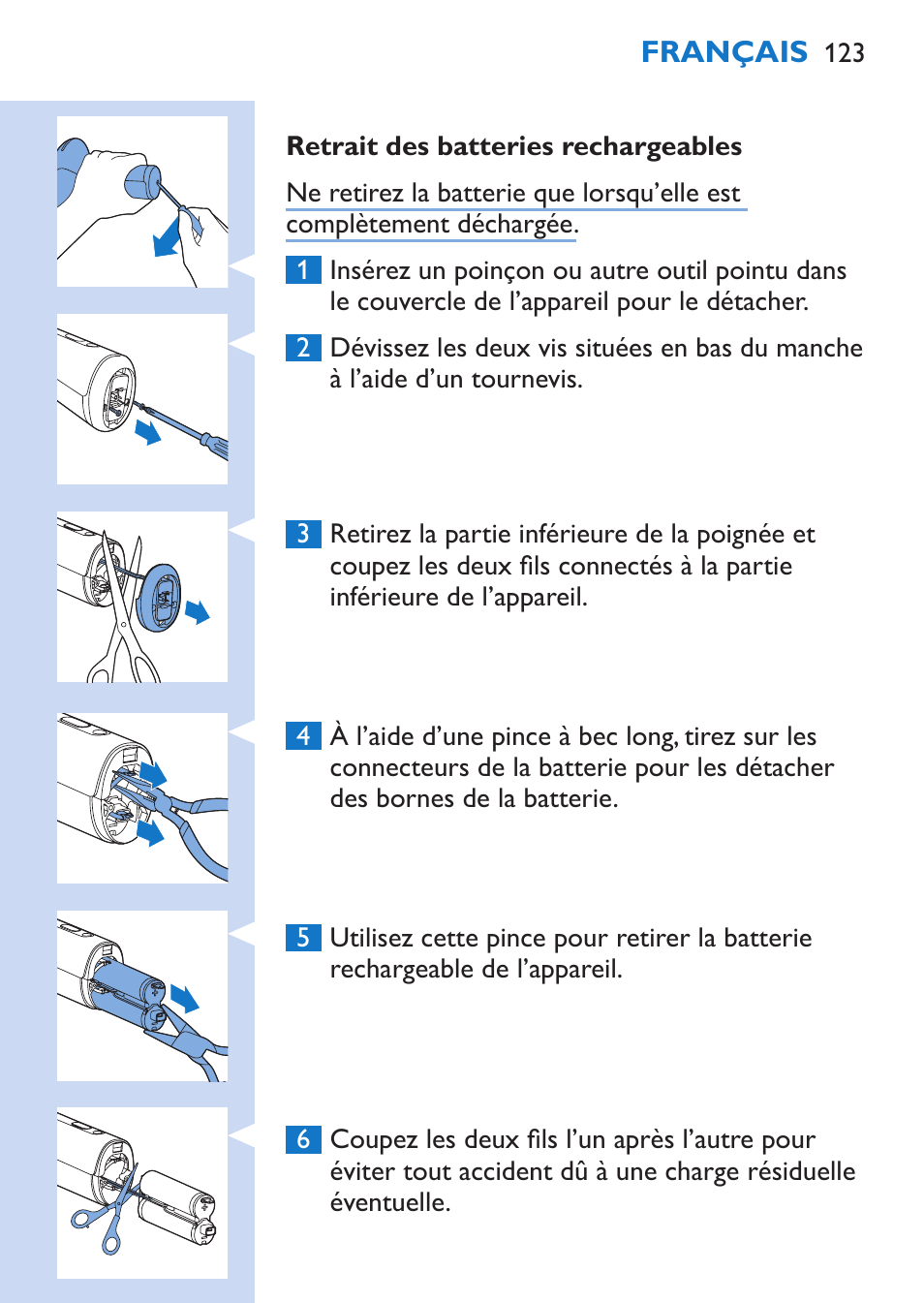 Philips Lumea Épilateur à lumière intense pulsée User Manual | Page 123 / 134