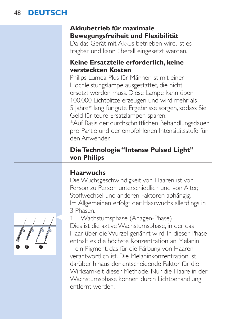 Philips Lumea Épilateur à lumière intense pulsée User Manual | Page 48 / 134