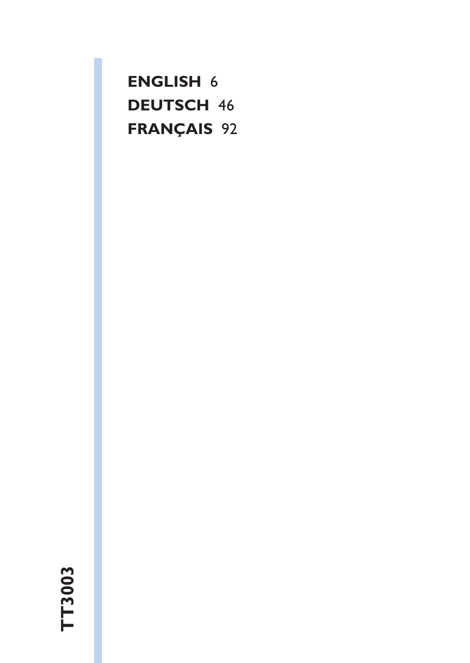 Table of content | Philips Lumea Épilateur à lumière intense pulsée User Manual | Page 5 / 134