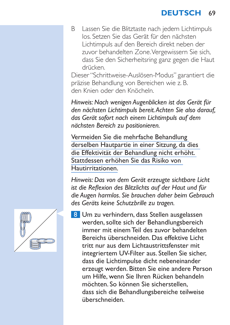Philips Lumea Épilateur à lumière intense pulsée User Manual | Page 69 / 134
