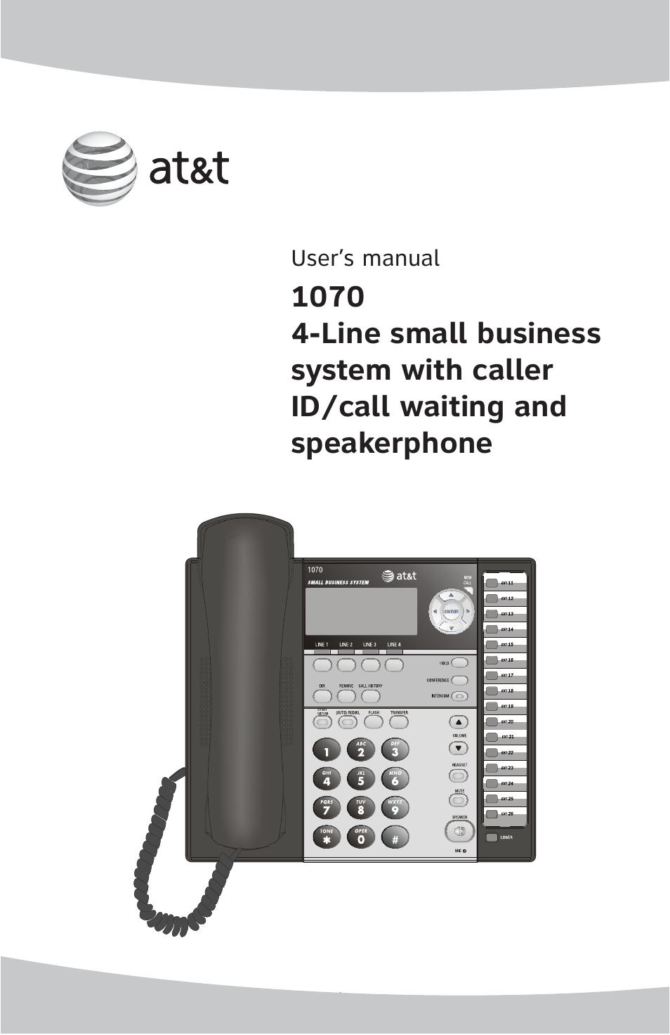 AT&T 1070 speakerphone User Manual | 15 pages