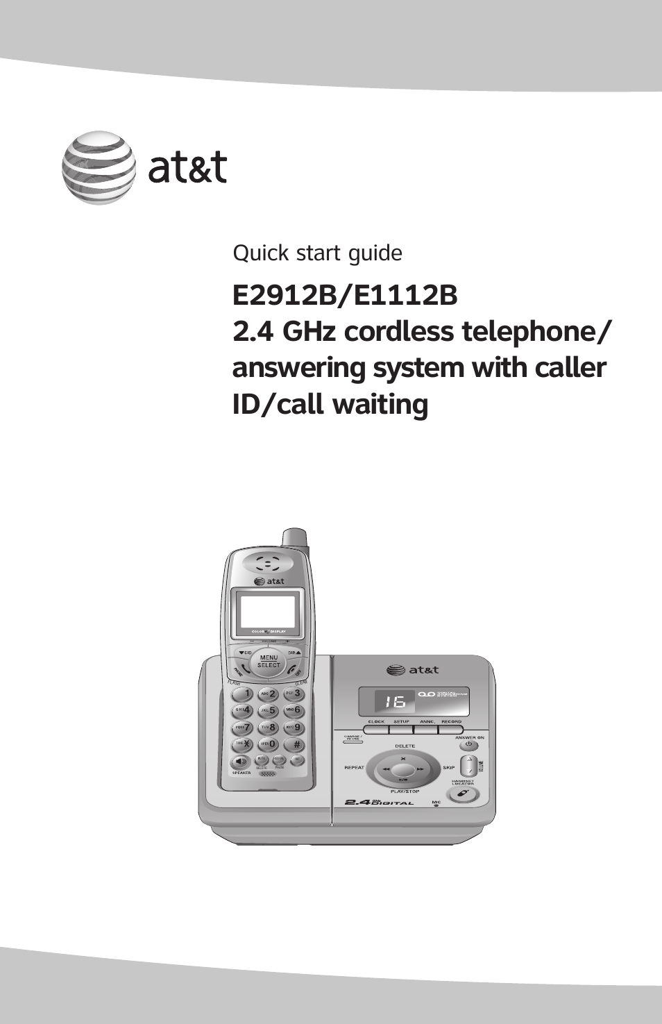 AT&T E2912B User Manual | 6 pages