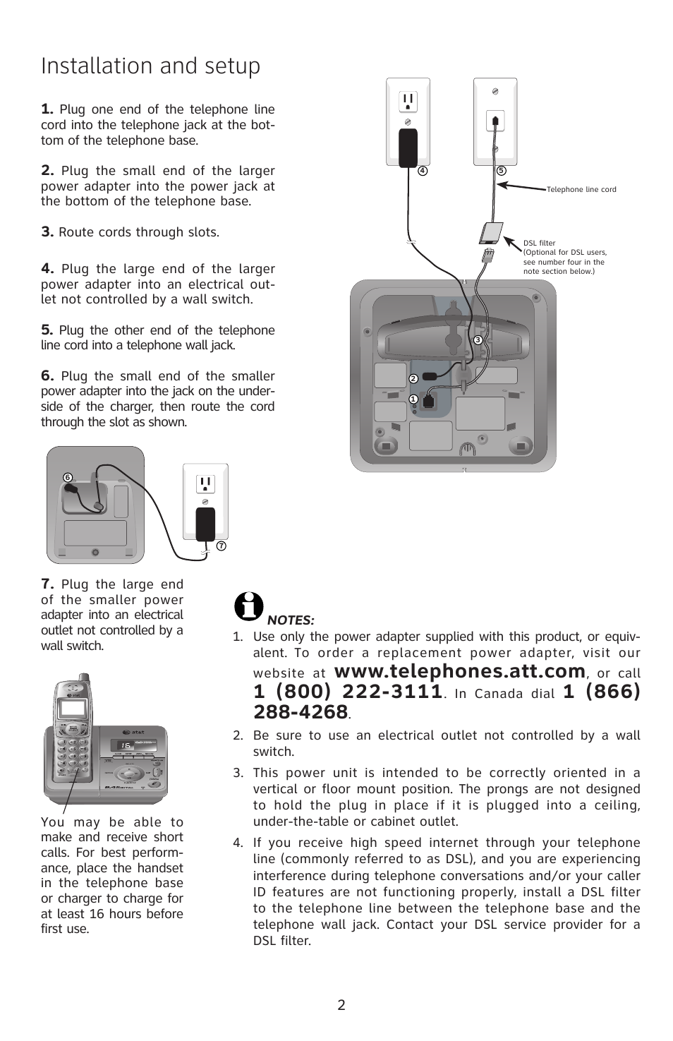 Installation and setup | AT&T E2912B User Manual | Page 3 / 6