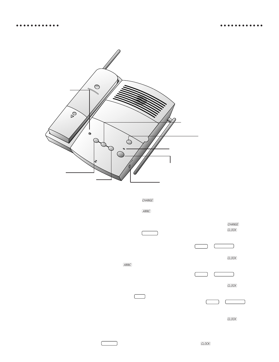 Answering system operation, Volume control, Recording your announcement | Turning the system on and off, Setting the clock | AT&T 847868304 User Manual | Page 10 / 23