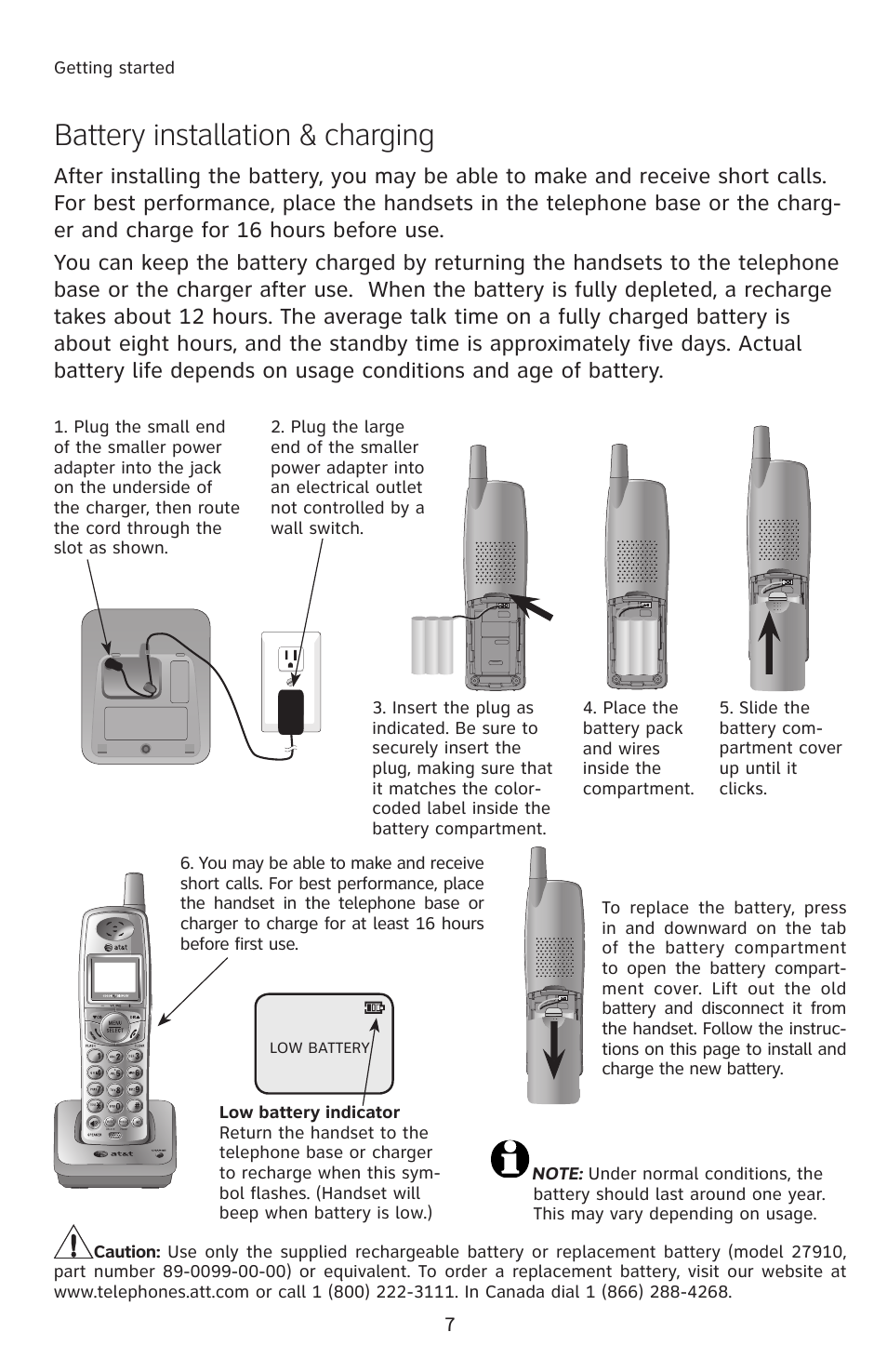 Battery installation & charging | AT&T E2912 User Manual | Page 10 / 71